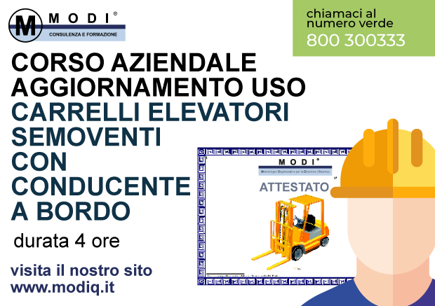 Carrelli Industriali Semoventi Aggiornamento 4h