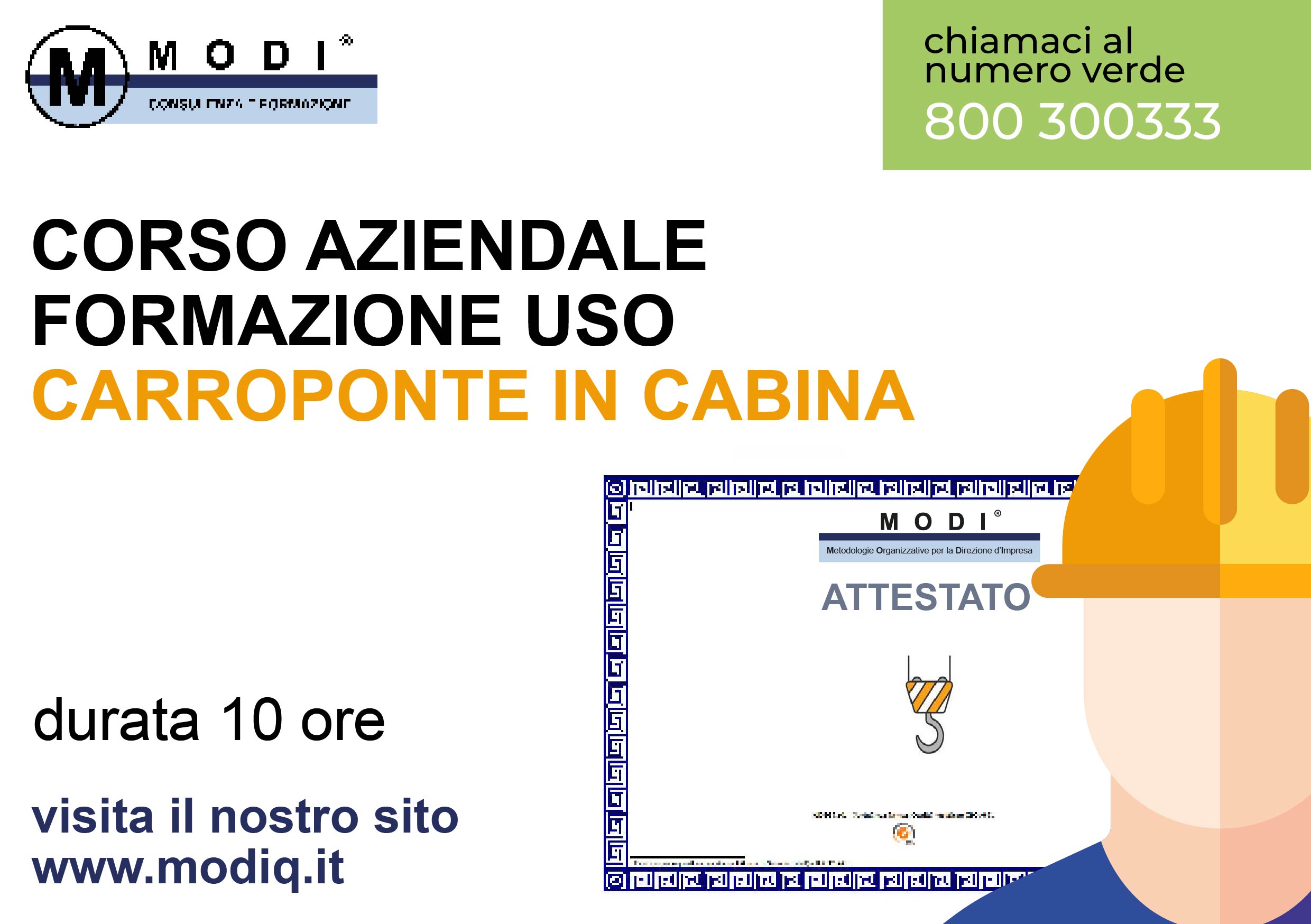 Carroponte Comando in Cabina 10h