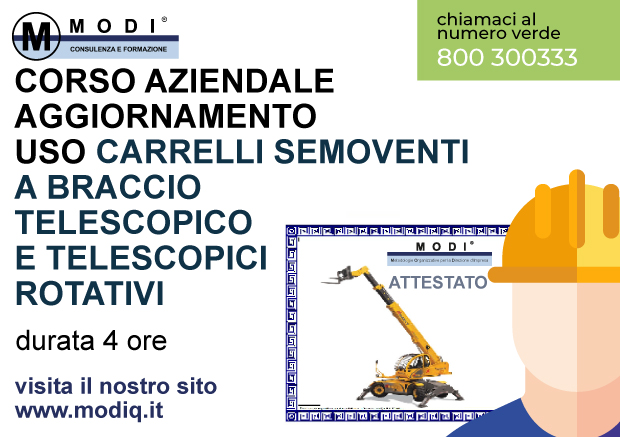 Carrelli Semoventi Telescopici e Rotativi Aggiornamento 4h