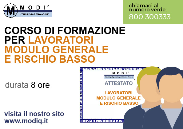 Modulo Generale + Rischio Basso 8h
