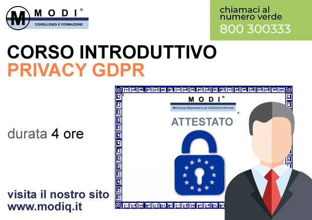 Privacy GDPR 4 ore